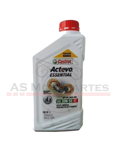 Aceite Castrol Essential 20w50 Mineral