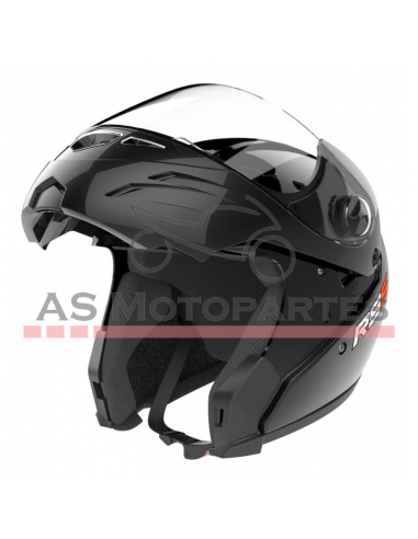 Casco Rs5 S/visor Flip Up  Negro Brillo S Hawk